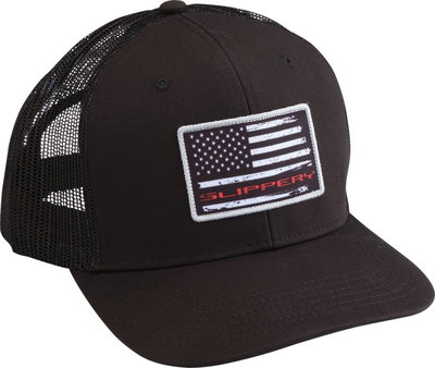 HAT SLIPPERY FLAG BLACK