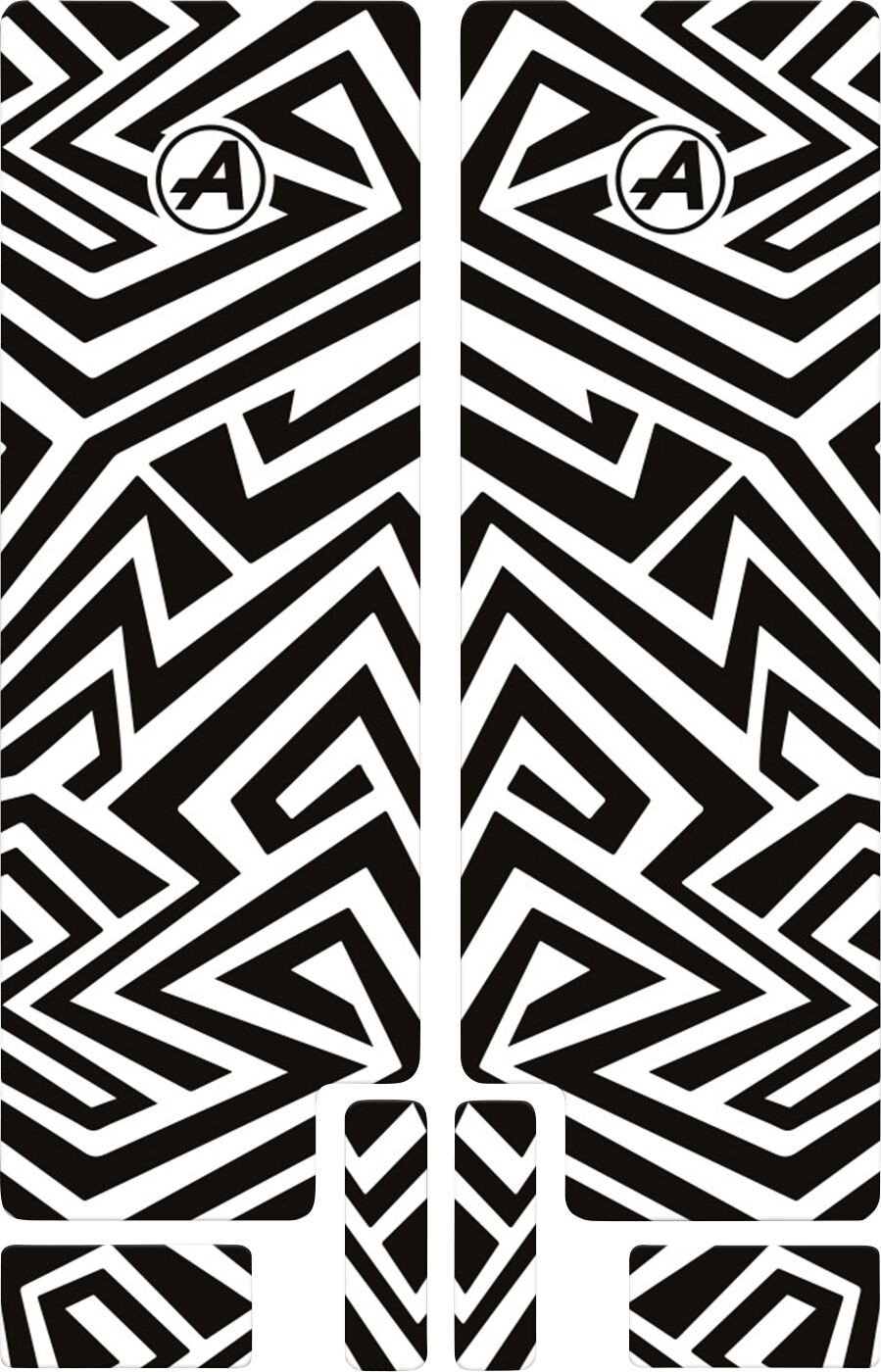 FORK DECAL BK LINES GLOSS