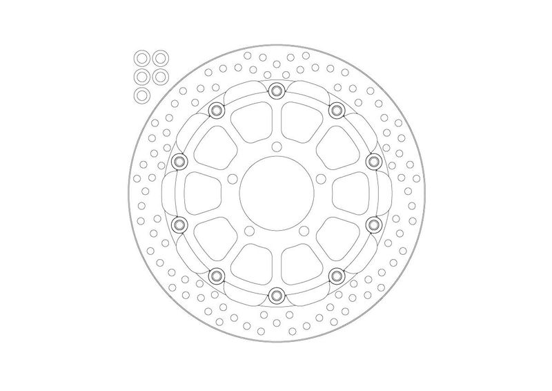 BRAKE DISC HALO FLOAT FT