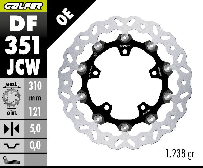 BRAKE DISC WAVE FLOATECH