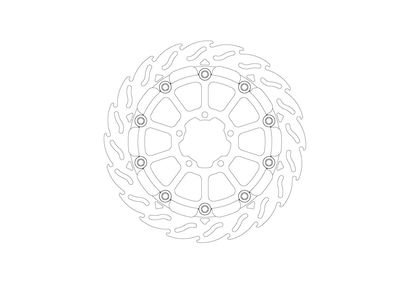 BRAKE DISC FLAME RACING FT L