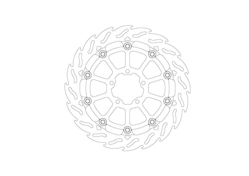 BRAKE DISC FLAME RACING FT L