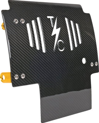 PLATE SKID CARBON GLOSS W/GOLD