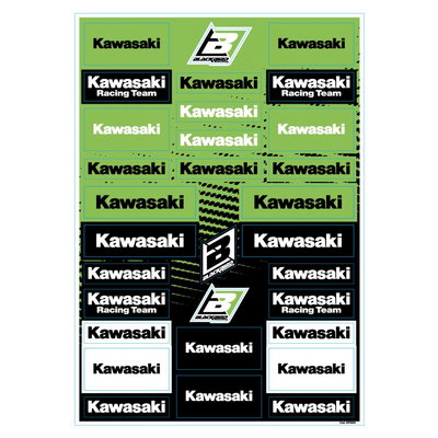 DECAL LOGO SHEET KAWASAKI