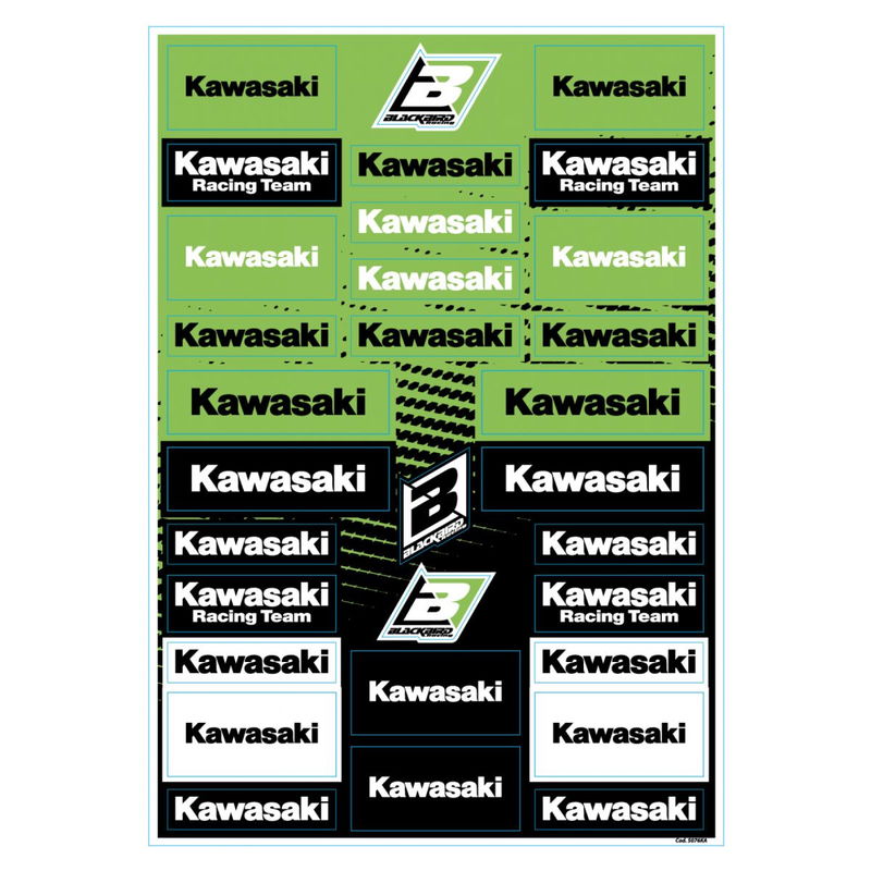 DECAL LOGO SHEET KAWASAKI