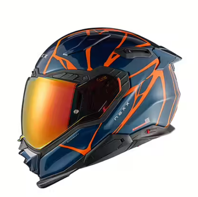X.WST3 B-SIDE BLÅ/ORANGE (KTM) M