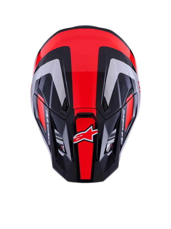 HELMET SM7 RISE BLK/RD/SILV M