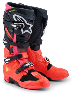 BOOT TECH 7 BLK/RD FLUO/PINK 6