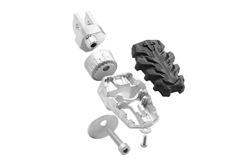 FOOTREST KIT EVO SILVER