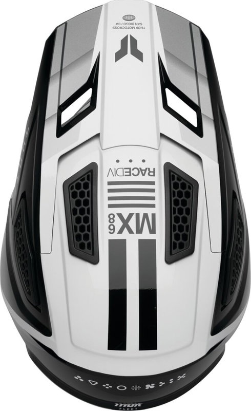 HELMET FLEET DEFY BK/WH 2X