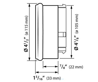 GAUGE HD-05 FXD 04-14 BLK