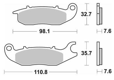 BRAKE PAD SINT FR