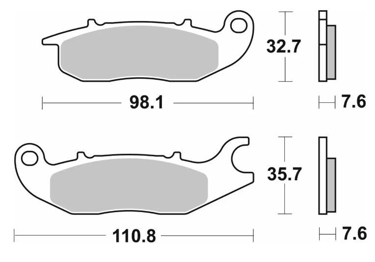 BRAKE PAD SINT FR