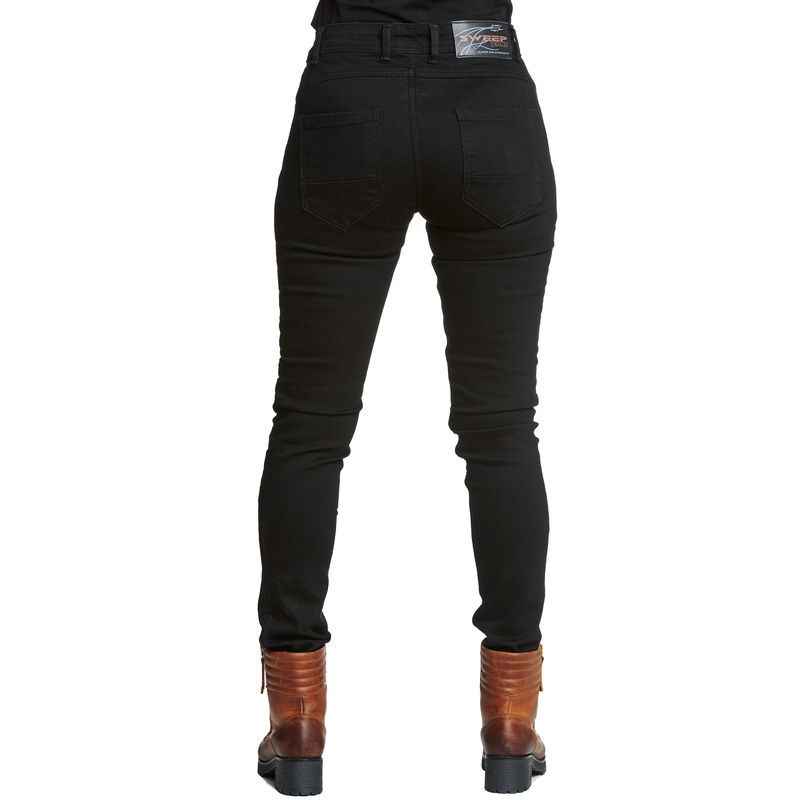 Sweep Hannah dam kevlar jeans, svart, W31 L30