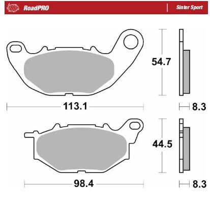 BRAKE PAD SINTER SPORT REAR