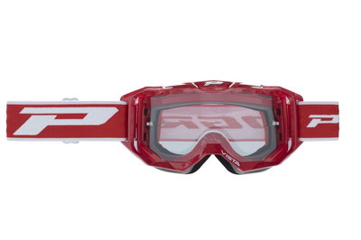 GOGGLE PRO GRIP VISTA RED/CLEA
