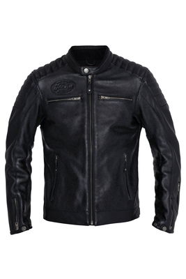 JACKET DEXTER LEATHER BLACK 2X