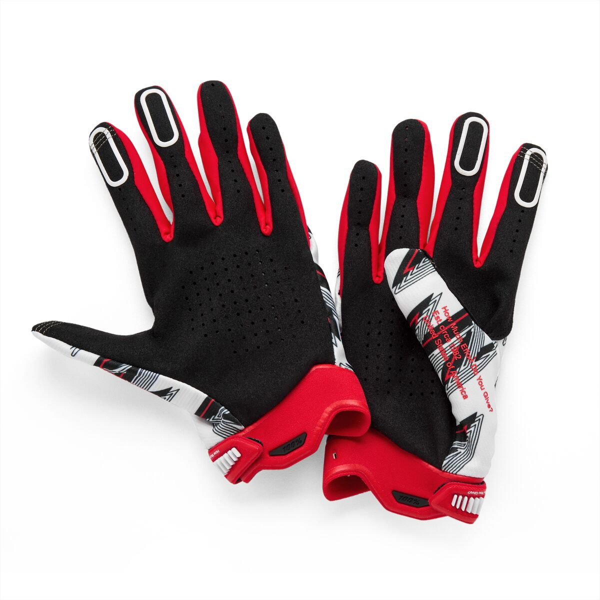 GLOVES RIDEFIT RED - L