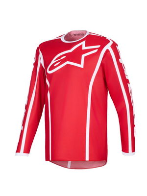 JERSEY FLUID APEX RED/WHITE XL