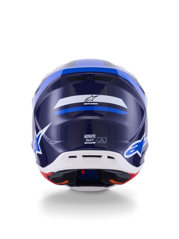 HELMET SM7 RISE BLUE/WHITE XS