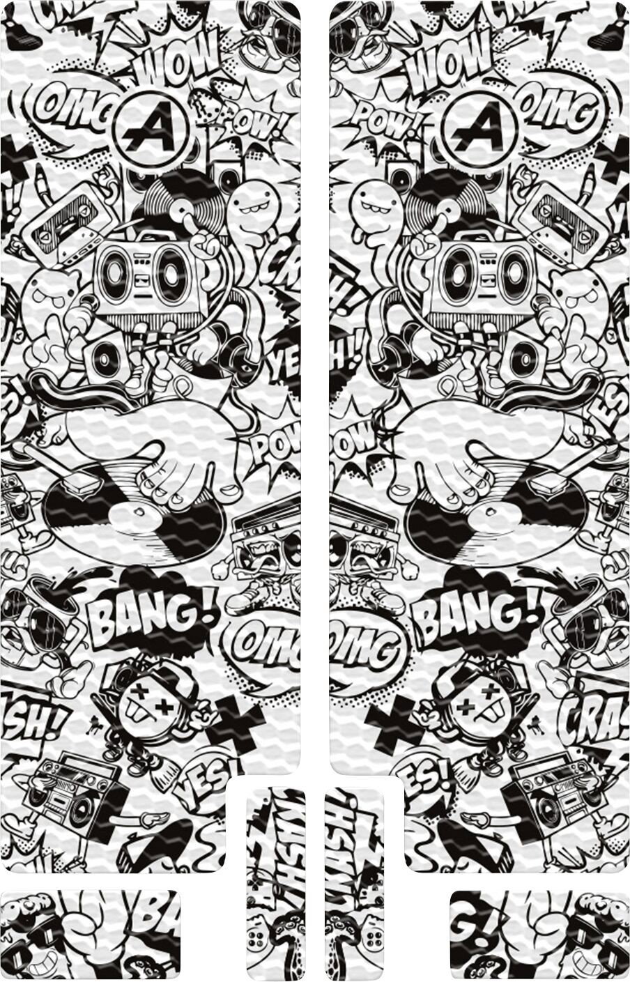 FORK DECAL TEXTURED BK COMIC