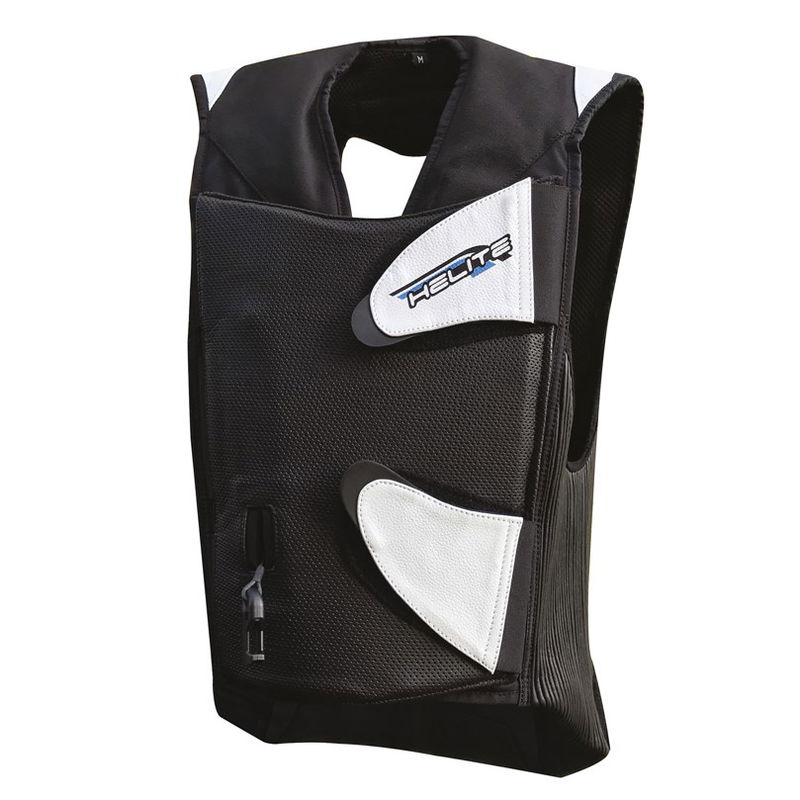 AIRBAGVÄST HELITE E-GP AIR SVART/VIT XL