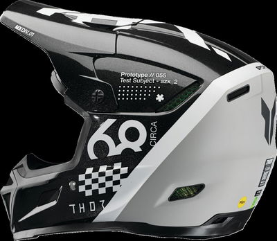 HELMET REFLEX SPORT RIOT BK/WH