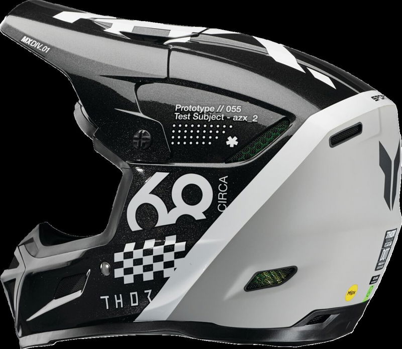HELMET REFLEX SPORT RIOT BK/WH