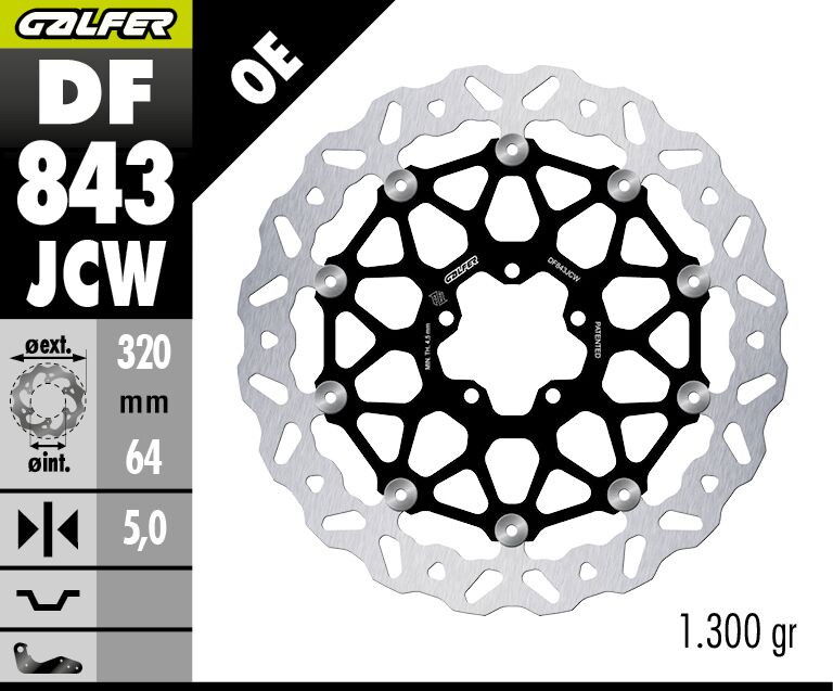 BRAKE DISC WAVE FLOATECH
