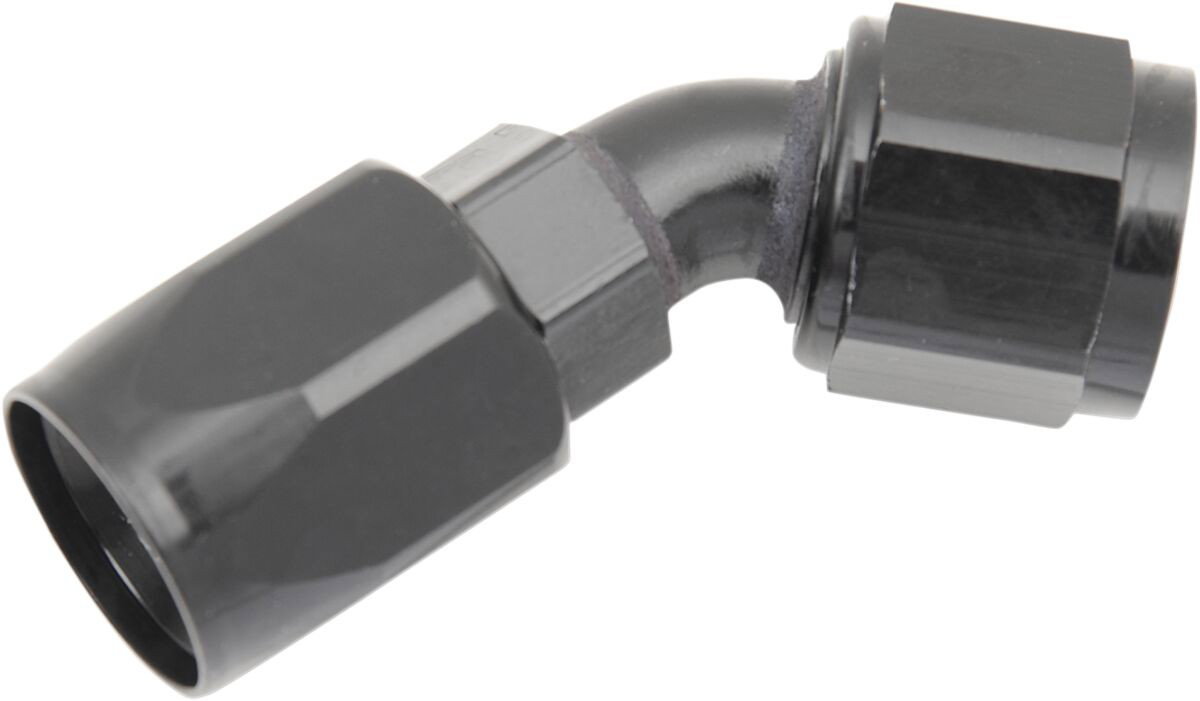 HOSE END #8 45DEG BLACK