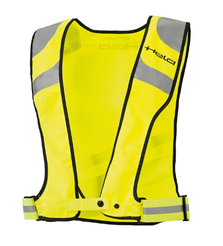 HELD HIH-VIZ-VEST BLACK-NEONYELLOW XL