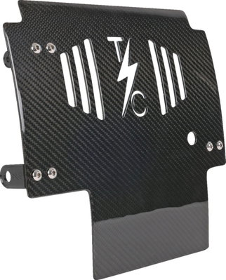 PLATE SKID CARBON GLOSS W/BLAC