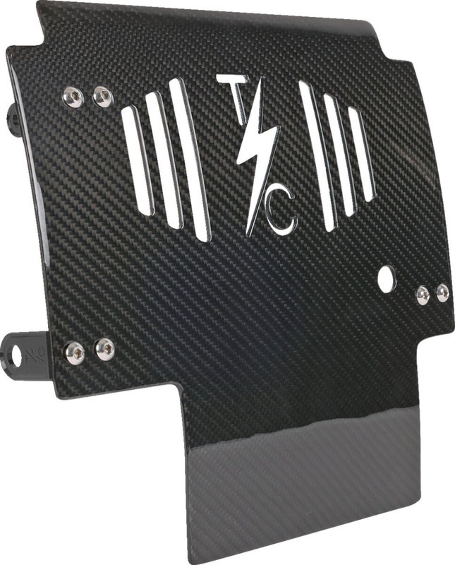 PLATE SKID CARBON GLOSS W/BLAC