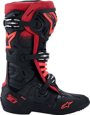 BOOT TECH 10 BLK/RD 10