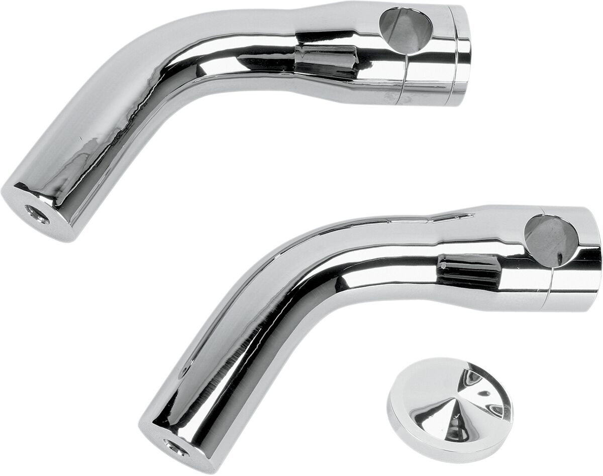 6" PULLBACK RISERS CHROME