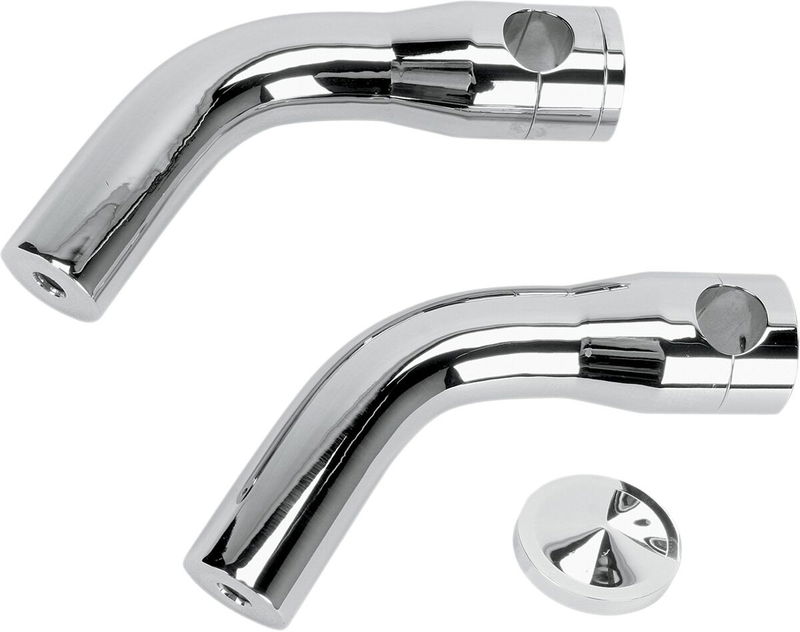 6" PULLBACK RISERS CHROME