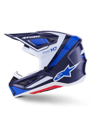 HELMET SM7 RISE BLUE/WHITE XS