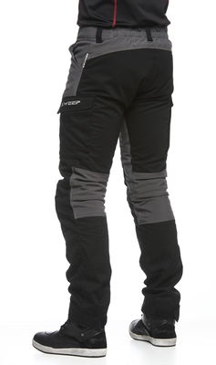 Sweep Chief aramid förstäkt mc-byxa, svart/grå, 6XL