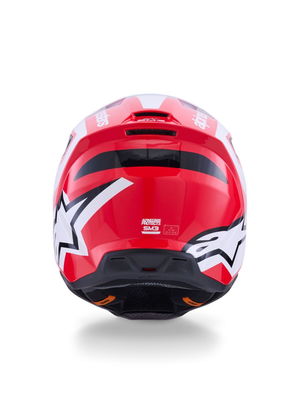 HELMET SM3 HEAT RED/WH/BLK L
