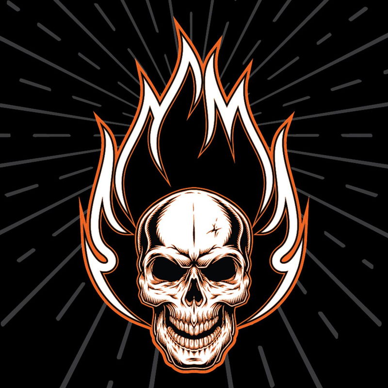 FLYDANNA CTN FLAMING SKULL