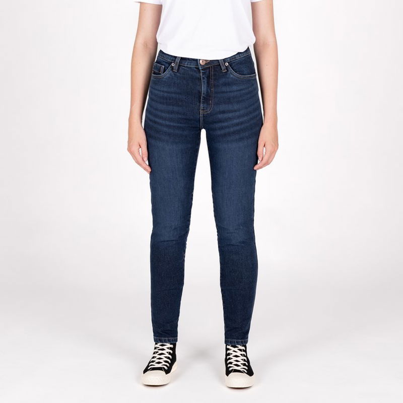 JEANS KNOX COLTON SKINNY DAM BLÅ XXL