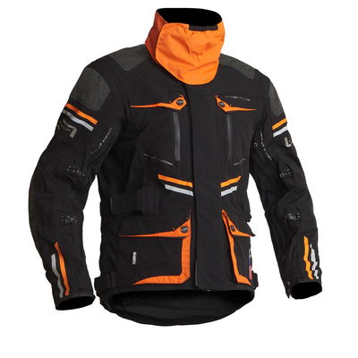 Lindstrands Textiljacka Sunne Svart/orange 56