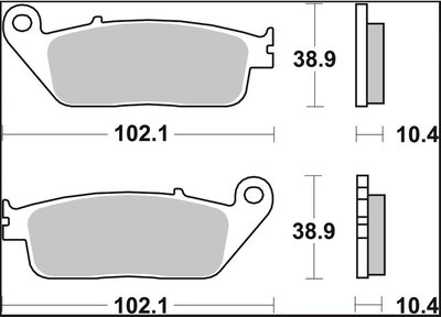 BRAKE PAD XS SINT FR