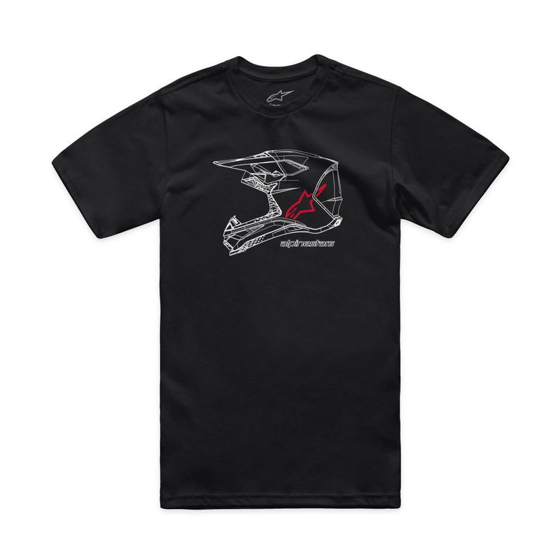 TEE CSF MX HELMET BLK S