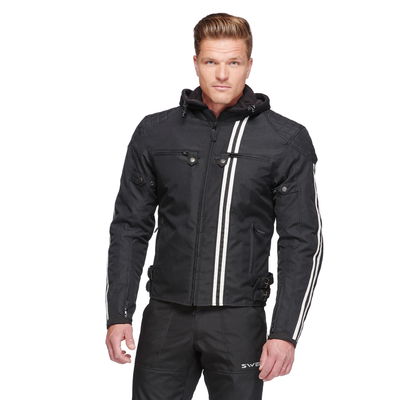 Sweep Motorod mc jacka, svart/vit, 2XL