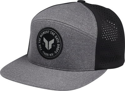 HAT BADGE HTR GY/BLACK