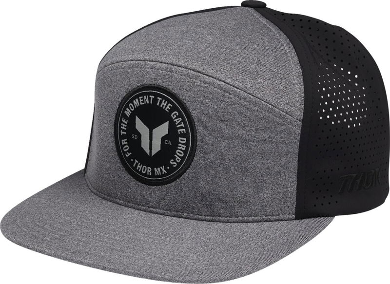 HAT BADGE HTR GY/BLACK