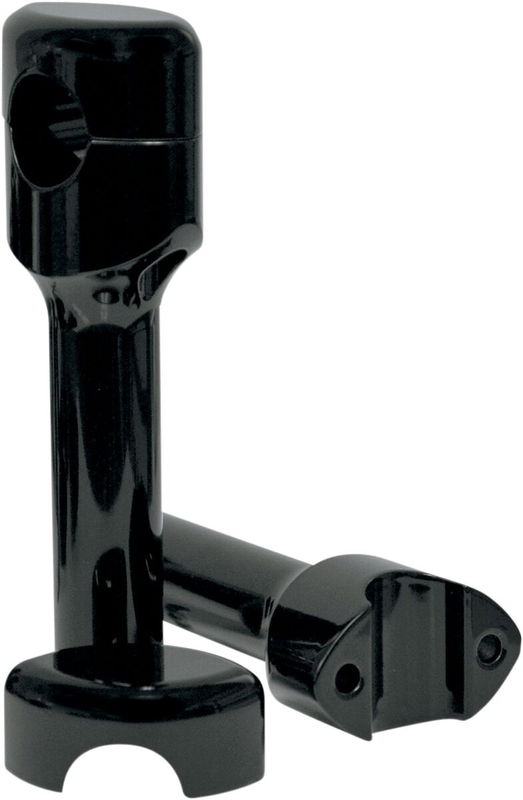 RISERS 1" SMOOTH 6" BLK
