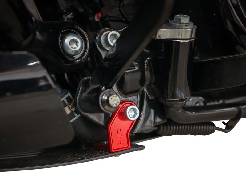 PLATE SKID CARBON FORGED W/RED