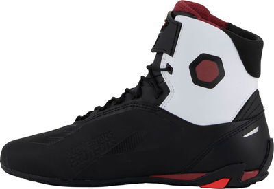 SHOES FASTER-4 BK/WH/DK RD 12